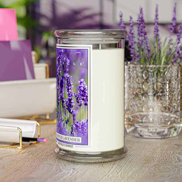 French Lavender Large Jar | Soy Candle - Kringle Candle Israel