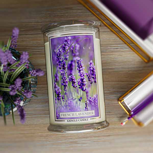 French Lavender Large Jar | Soy Candle - Kringle Candle Israel