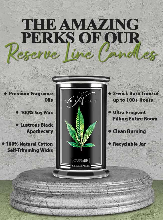 Cannabis Black Jar | Soy Candle