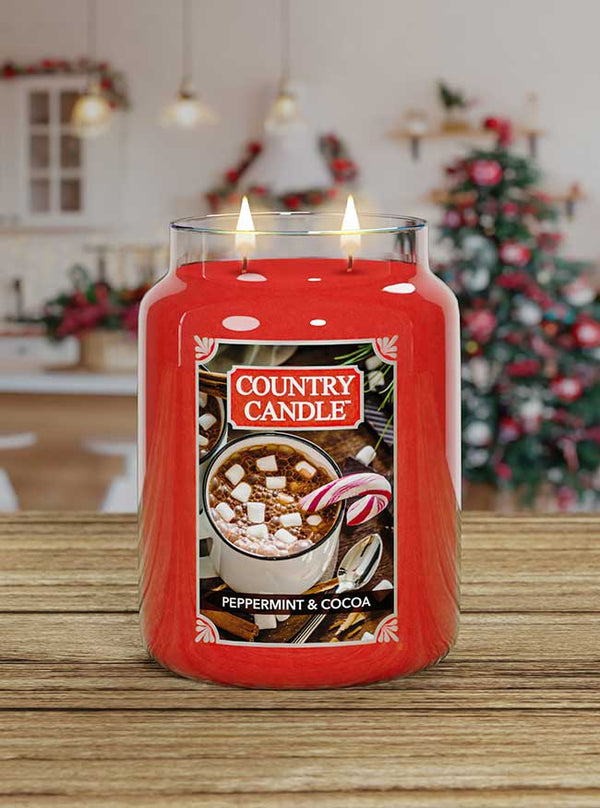 Peppermint & Cocoa NEW! | Soy Candle - Kringle Candle Israel