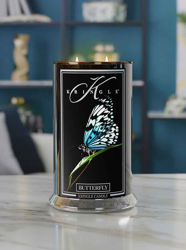 Butterfly NEW! Black Jar | Soy Candle