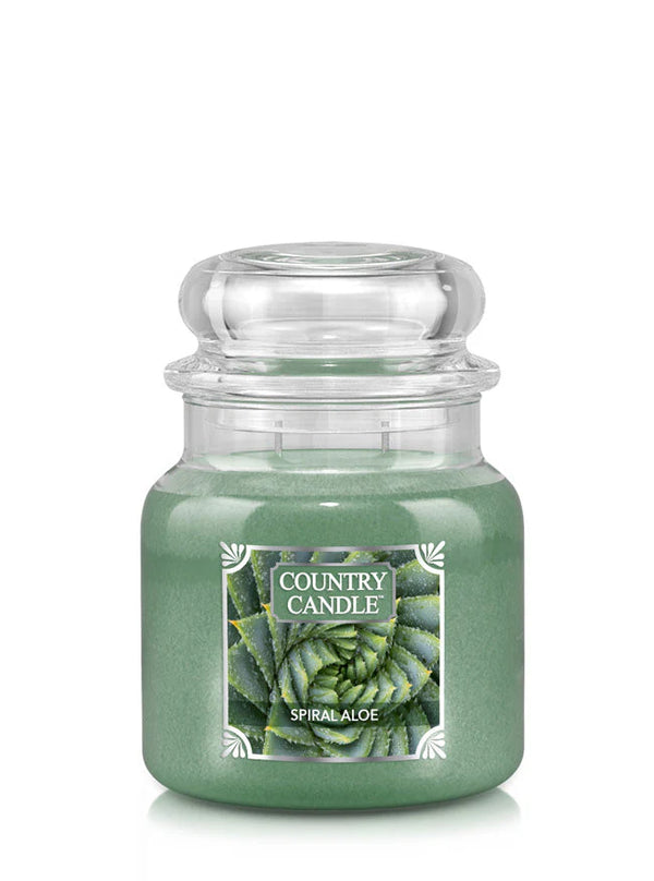 Spiral Aloe Medium Jar | Soy Candle
