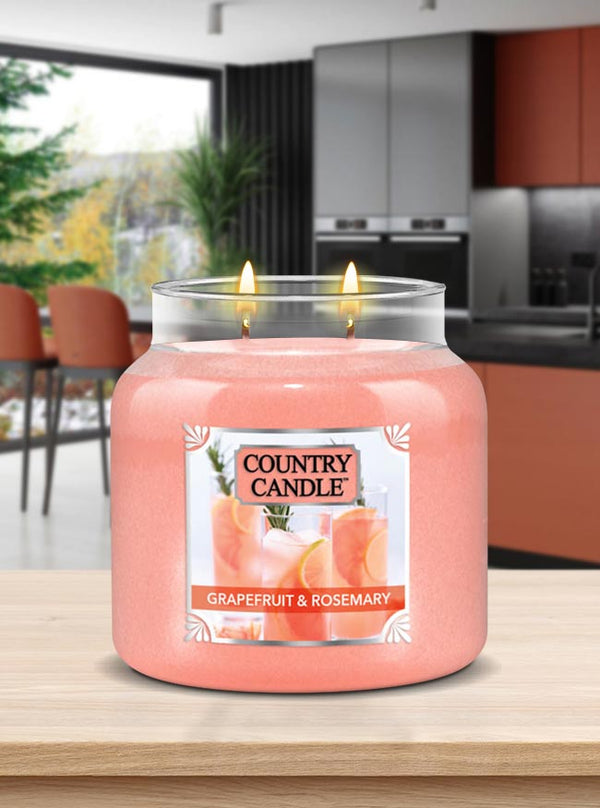Grapefruit & Rosemary Medium | Soy Candle - Kringle Candle Israel