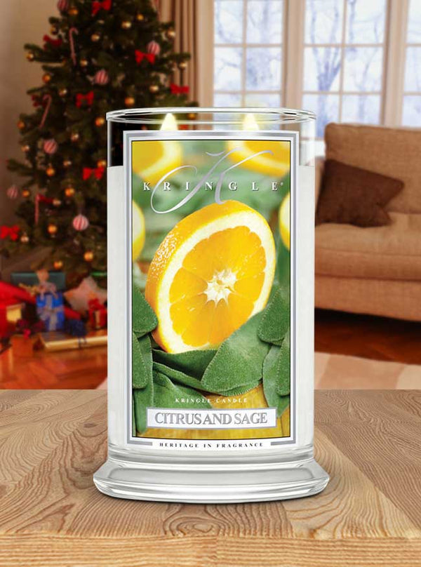 Citrus and Sage | Soy Candle - Kringle Candle Israel