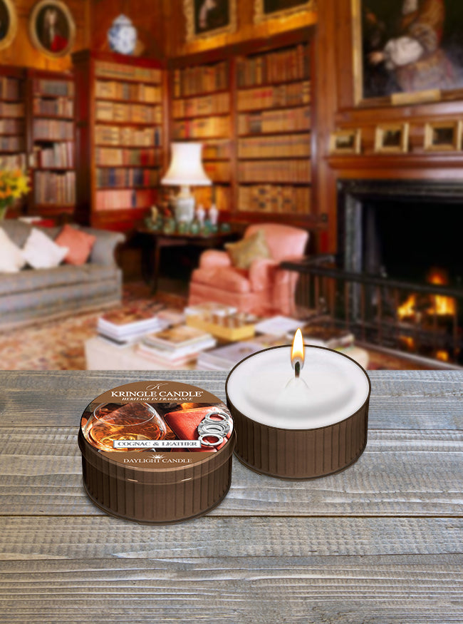 Cognac & Leather | DayLight - Kringle Candle Israel