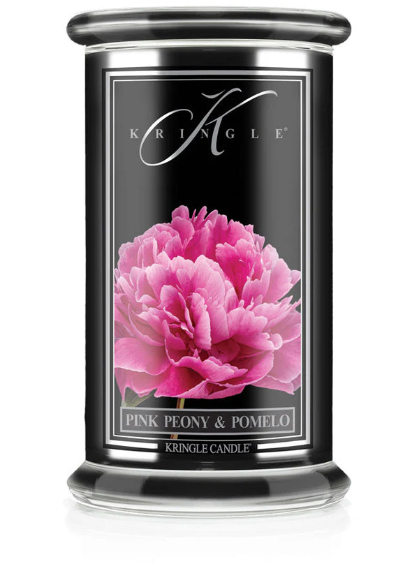 Pink Peony & Pomelo Black Jar NEW! | Soy Candle