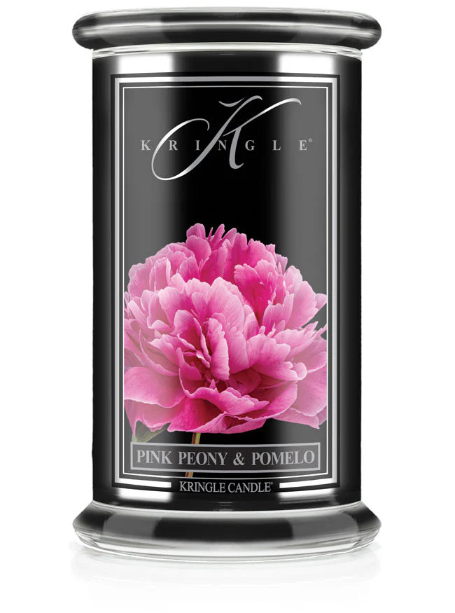 Pink Peony & Pomelo Black Jar NEW! | Soy Candle