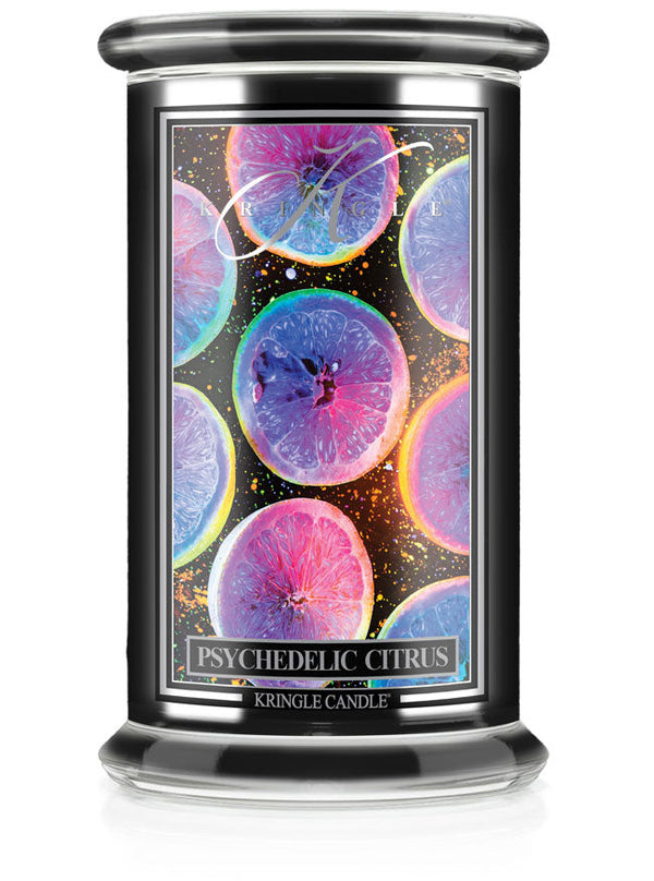 Psychedelic Citrus Black Jar | Soy Candle