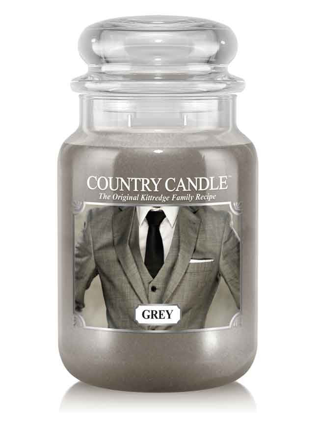 Grey Large Jar Candle - Kringle Candle Israel