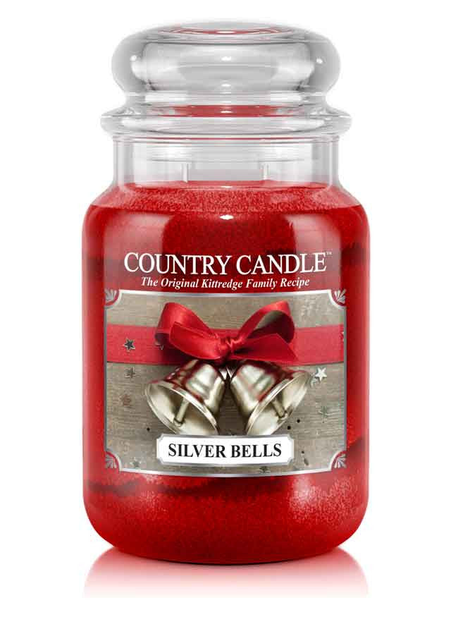 Silver Bells Large Jar Candle - Kringle Candle Israel