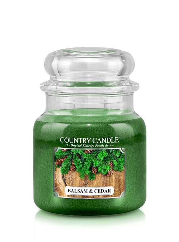Balsam & Cedar Medium | Soy Candle - Kringle Candle Israel