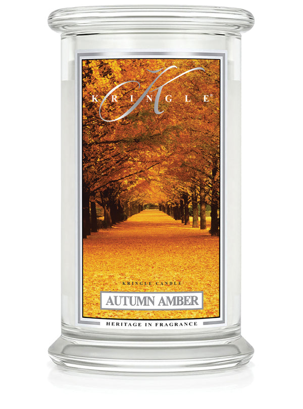 Autumn Amber Large Classic Jar - Kringle Candle Israel