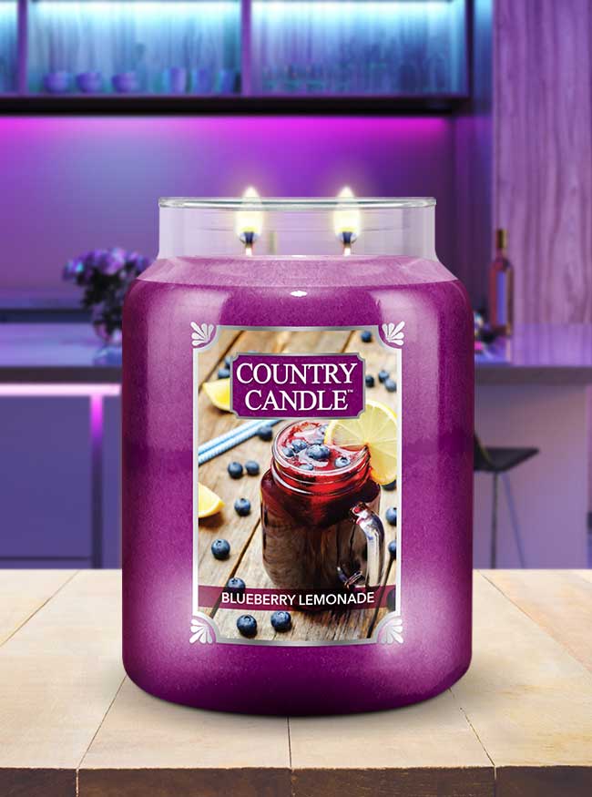 Blueberry Lemonade Large Jar Candle - Kringle Candle Israel