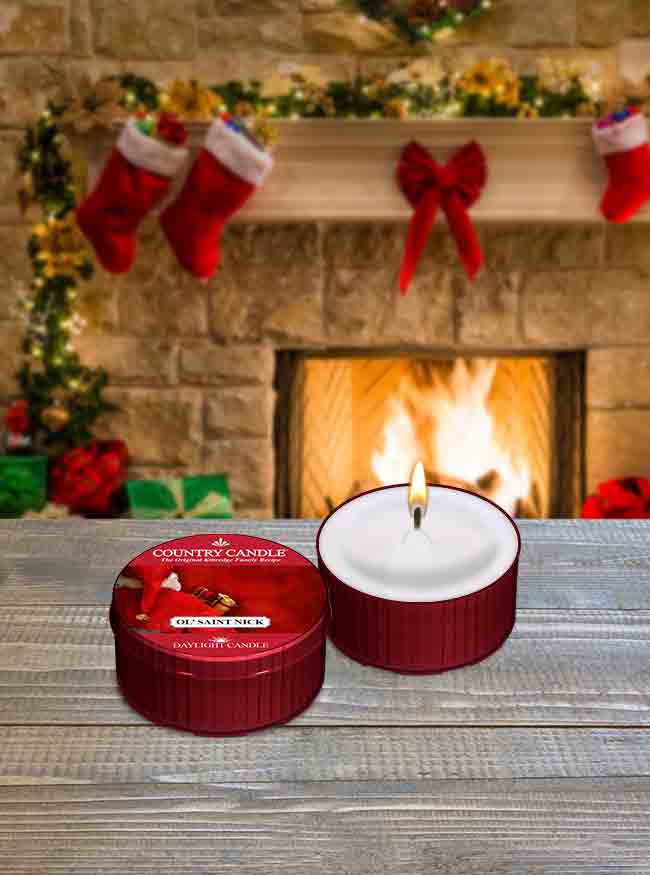 Ol' Saint Nick NEW! DayLight - Kringle Candle Israel