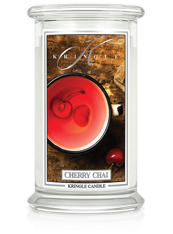 Cherry Chai Large Classic Jar | Soy Candle - Kringle Candle Israel