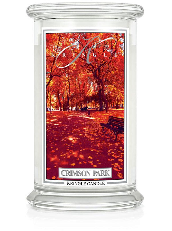 Crimson Park Large Classic Jar | Soy Candle - Kringle Candle Israel