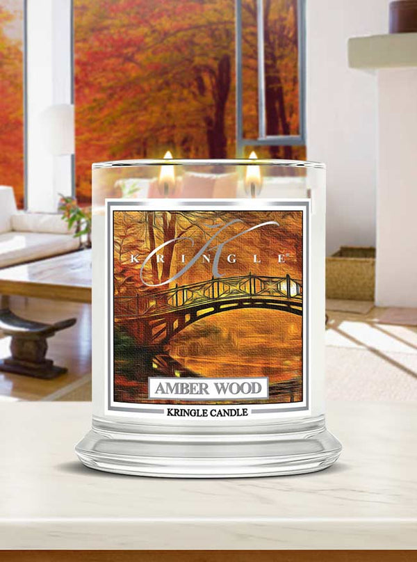 Amber Wood NEW! | Soy Candle - Kringle Candle Israel