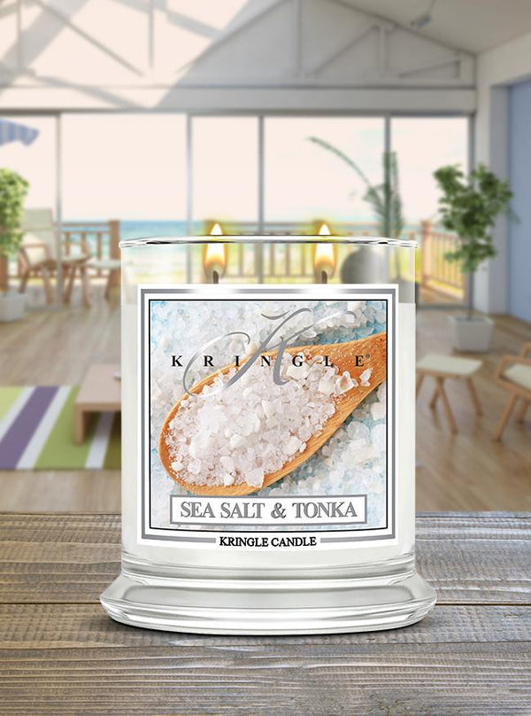 Sea Salt & Tonka Medium Classic Jar | Soy Candle - Kringle Candle Israel