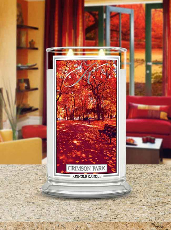 Crimson Park Large Classic Jar | Soy Candle - Kringle Candle Israel