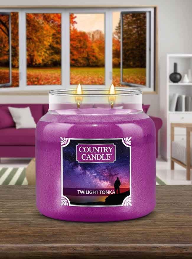 Twilight Tonka Medium Jar Candle - Kringle Candle Israel