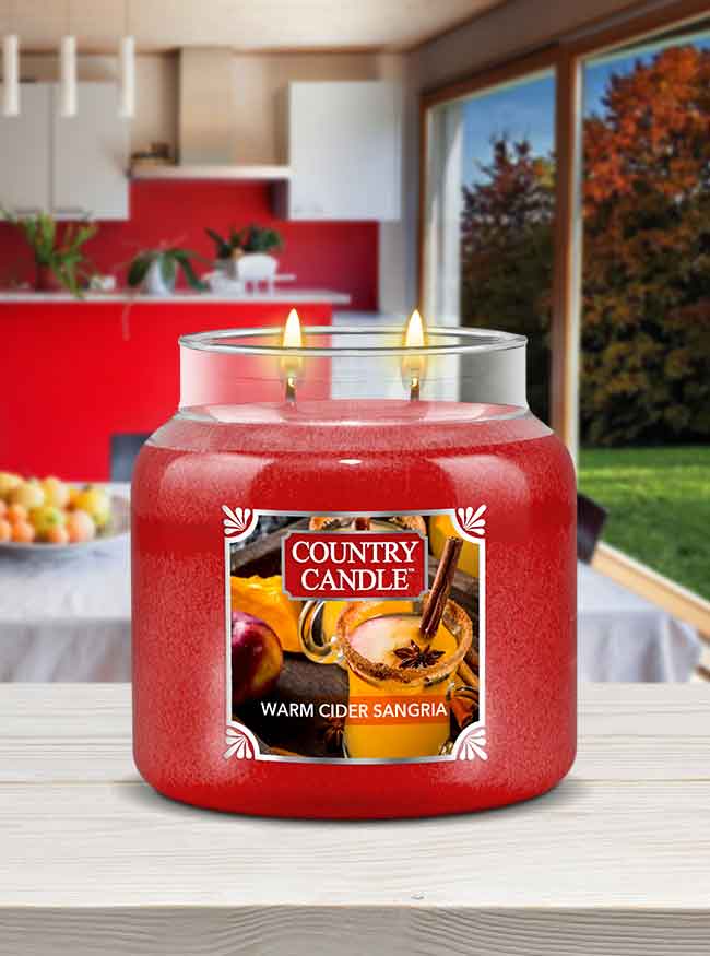 Warm Cider Sangria Medium Jar Candle - Kringle Candle Israel